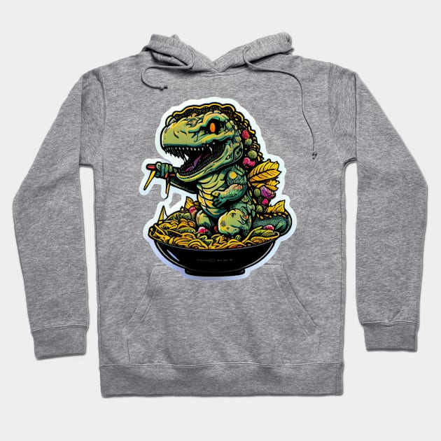 Ramen Agumon Hoodie by gblackid